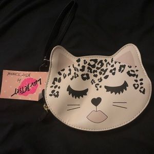 Betsey Johnson Cat Coin Purse Wristlet